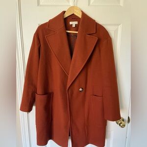 Topshop Women’s oversized Burnt Orange Trench Coat